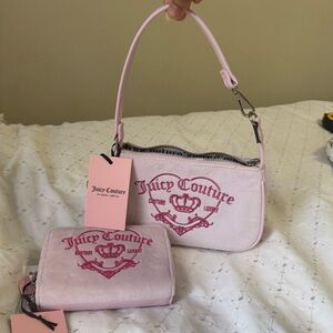 Juicy Couture Pink Mini Bag Set with wallet